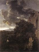 Nicolas Poussin Hagar and the Angel Spain oil painting artist